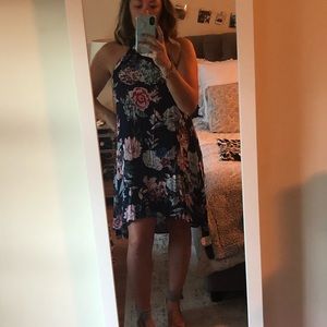 Mink Pink, floral, halter dress, small